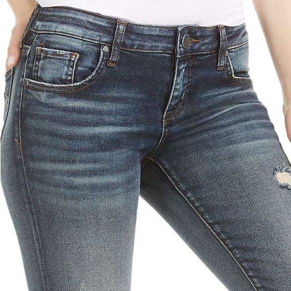 Anthropologie Kut from the kloth Donna Ankle raw hem Skinny Jeans Womens size 4 - Picture 5 of 12